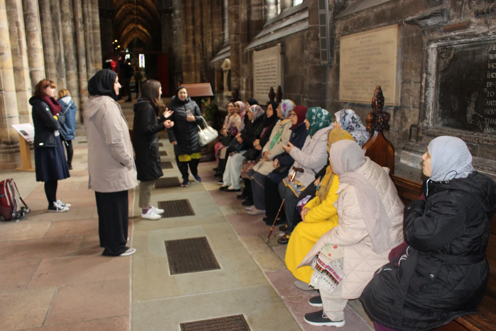 Women taking part in a learning session