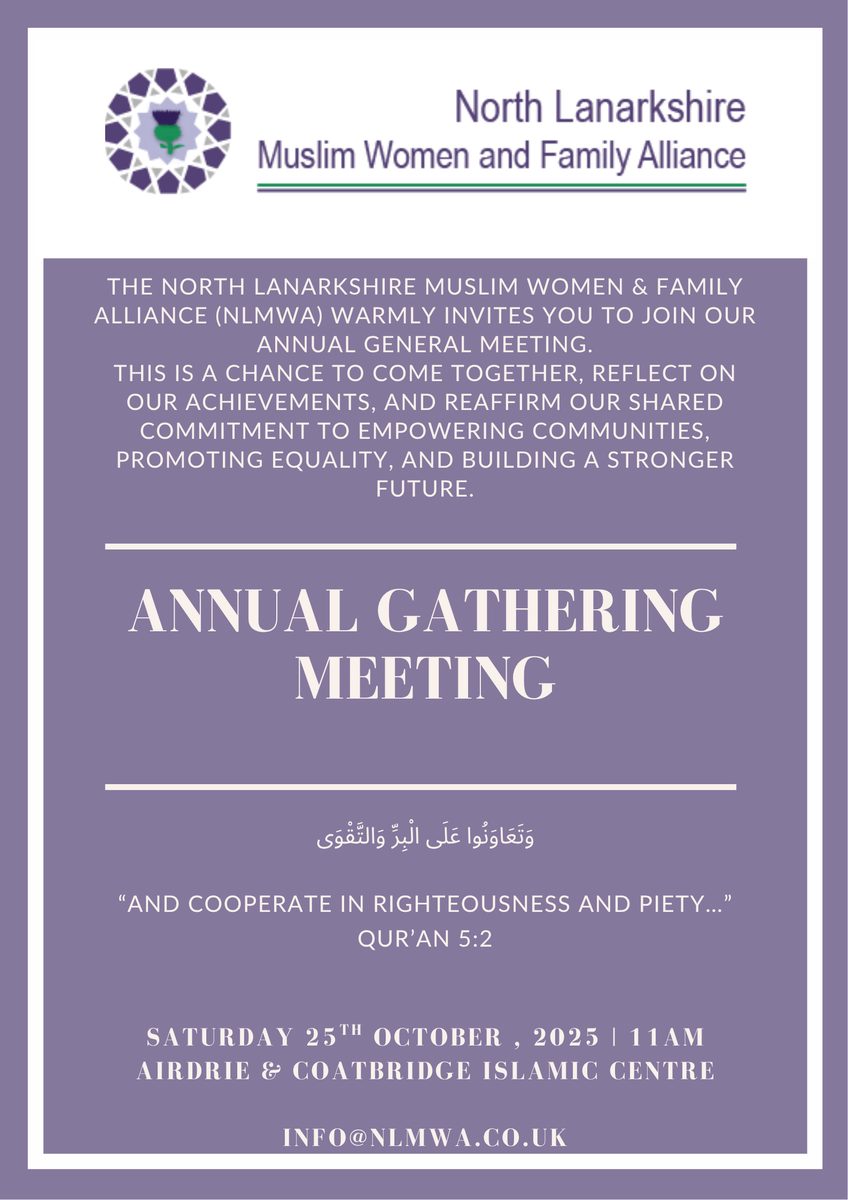 NLMWA Annual General Meeting invitation flyer
