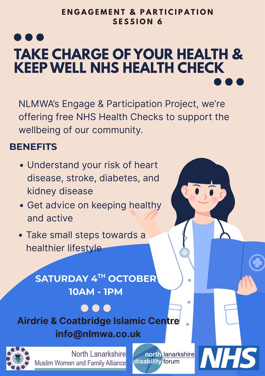 Flyer for an NLMWA awareness session for older people